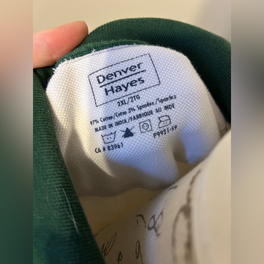 Denver Hayes Green and White Polo Shirt - Picture 6 of 9